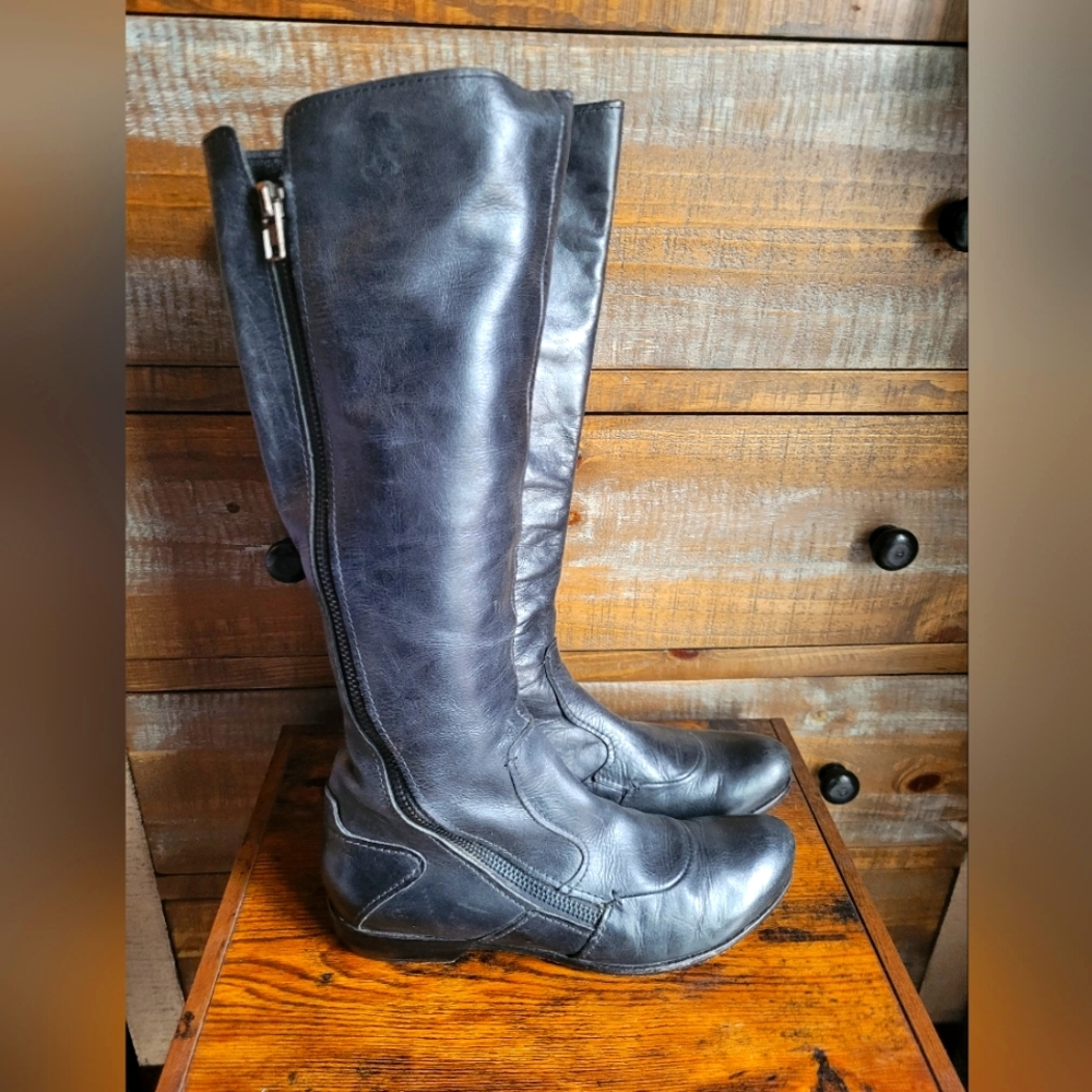 Handmade Black Leather Boots